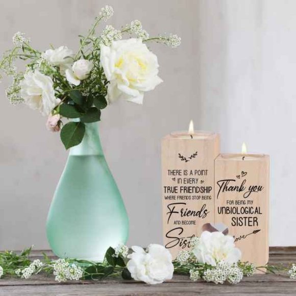 Women Thank You for Being My Un biological Sister Friendship Candle - Picture 3 of 5